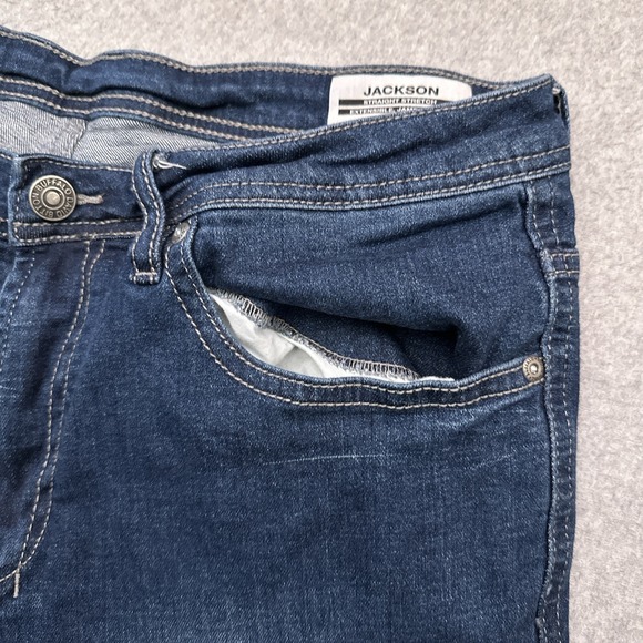 Buffalo David‎ Bitton Jeans Men's 34x31 Blue Jackson Straight Stretch Denim - Picture 6 of 11